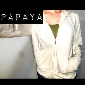 Papaya Basic White Jacket